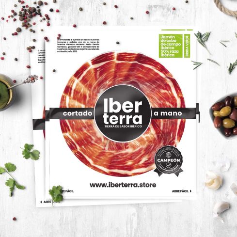 Jamón ibérico cebo de campo en oferta. Loncheado a cuchillo Gratis