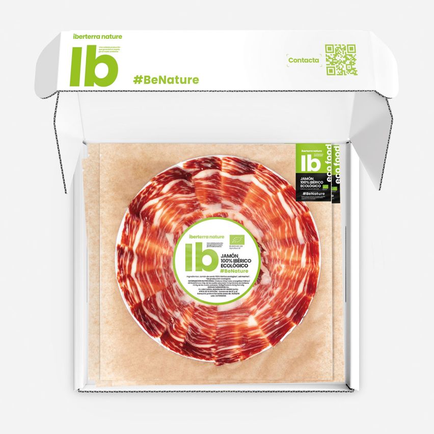 Jamón de bellota 100% ibérico ecológico Iberterra Nature a cuchillo