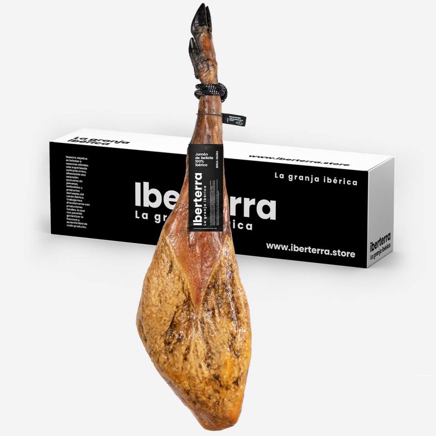 Jamón de bellota 100% ibérico Iberterra de 7 kg loncheado a cuchillo