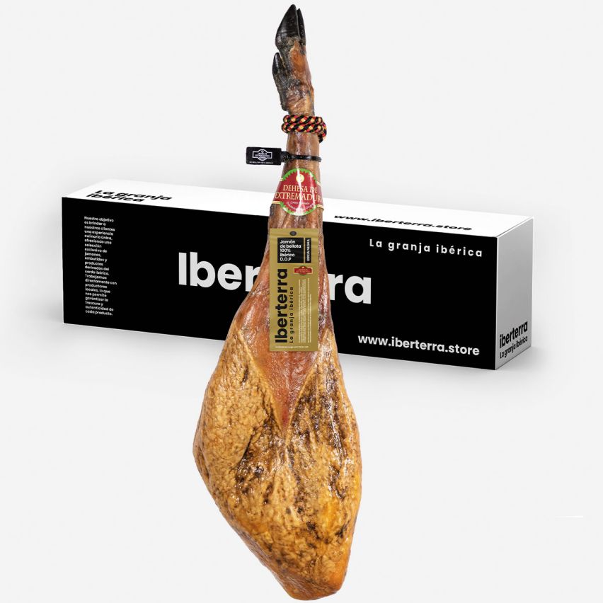 Jamón de bellota 100% ibérico D.O.P Dehesa de Extremadura Iberterra oferta