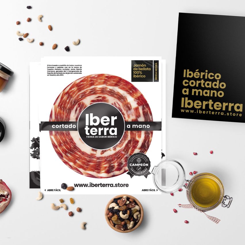 Jamón de bellota 100% ibérico Iberterra de 7 kg loncheado a cuchillo